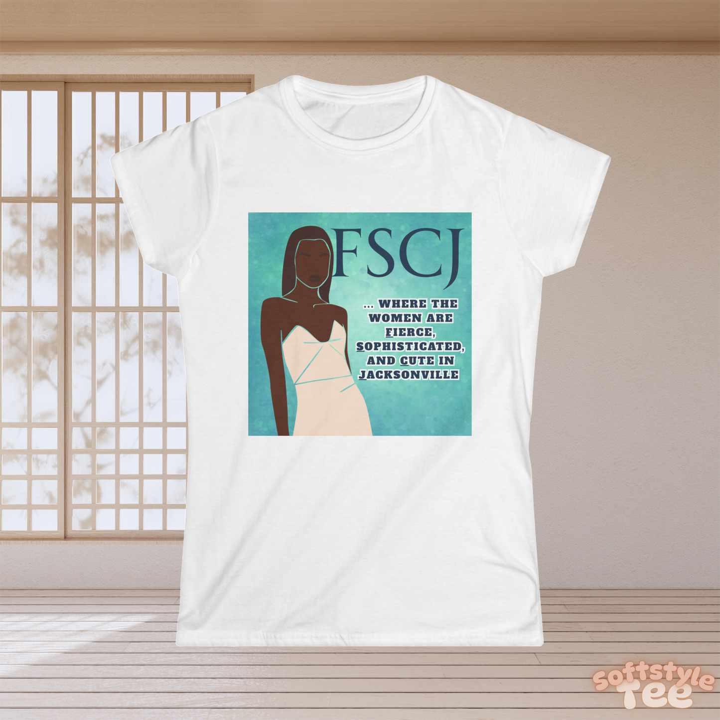 'Collegiate Cutie' Softstyle Tee- Cute and Classic Designsš„š„ - CUTE, AS A BUTTON CUSTOM DESIGNS & MORE