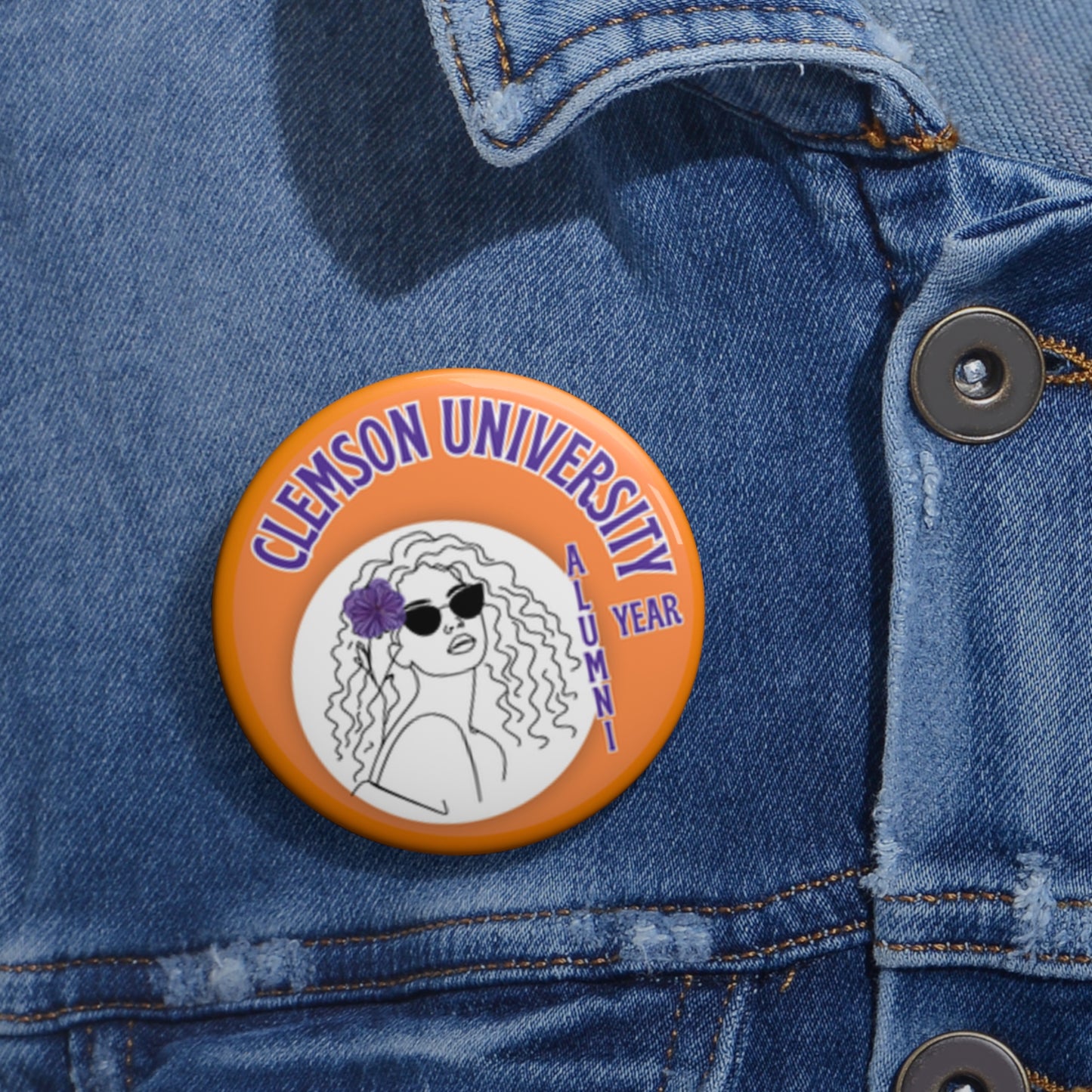 Collegiate Cutie Buttons- Chic Style for Campus or Game Day!πβ¨ - CUTE, AS A BUTTON CUSTOM DESIGNS & MORE