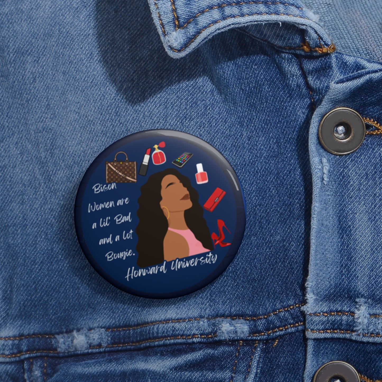 Collegiate Cutie Buttons- Chic Style for Campus or Game Day!πβ¨ - CUTE, AS A BUTTON CUSTOM DESIGNS & MORE