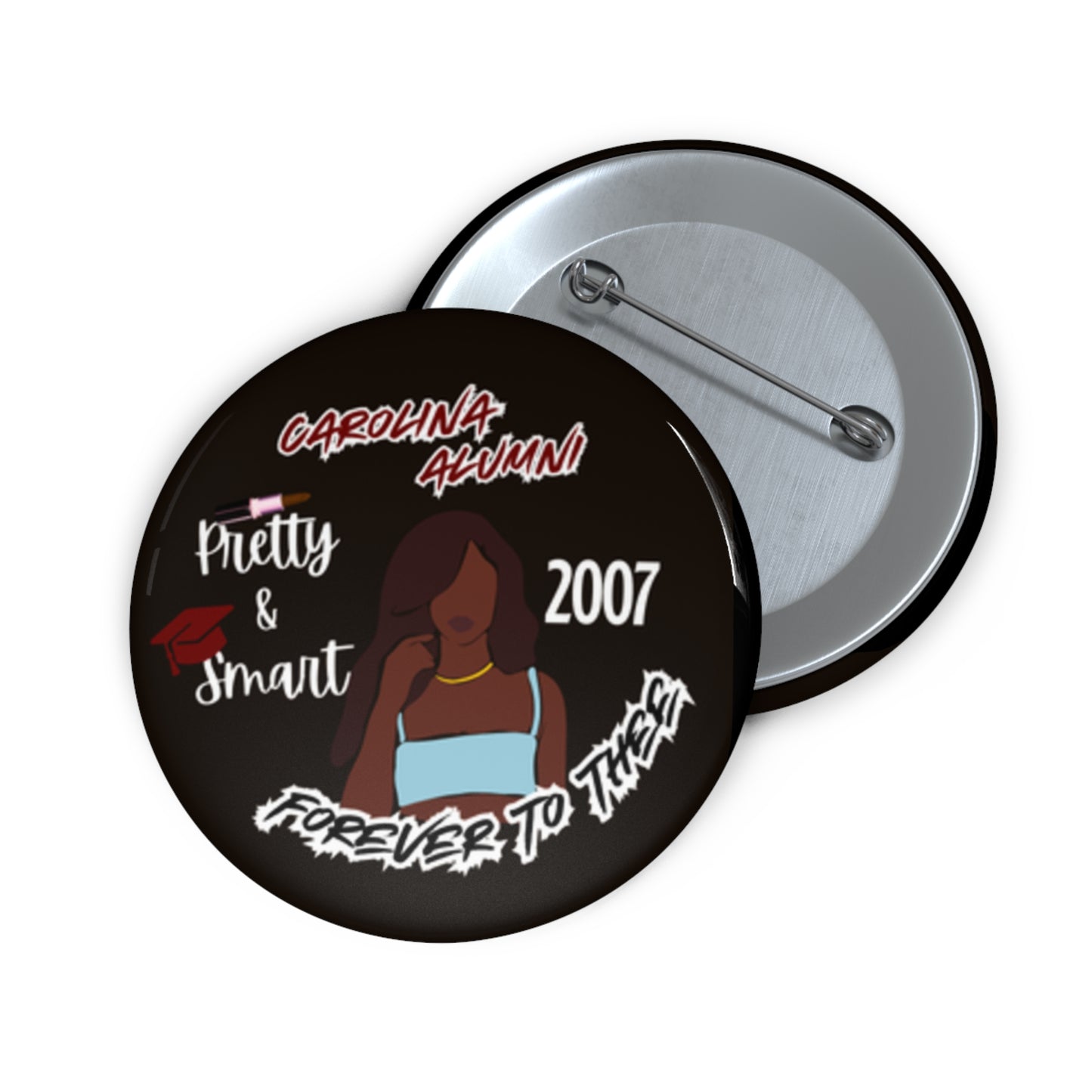 Collegiate Cutie Buttons- Chic Style for Campus or Game Day!πβ¨ - CUTE, AS A BUTTON CUSTOM DESIGNS & MORE