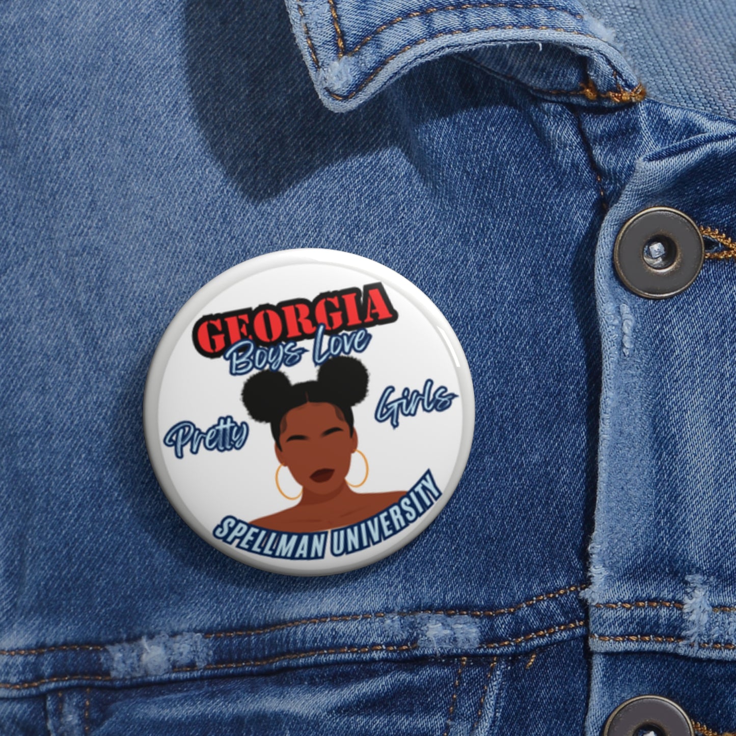 Collegiate Cutie Buttons- Chic Style for Campus or Game Day!πβ¨ - CUTE, AS A BUTTON CUSTOM DESIGNS & MORE
