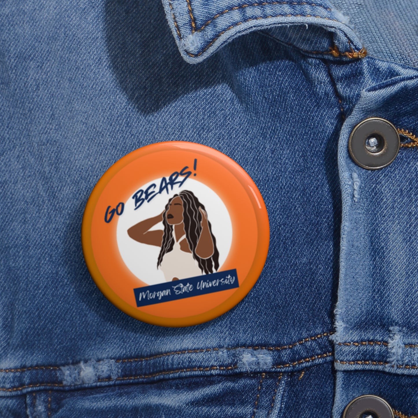 Collegiate Cutie Buttons- Chic Style for Campus or Game Day!πβ¨ - CUTE, AS A BUTTON CUSTOM DESIGNS & MORE