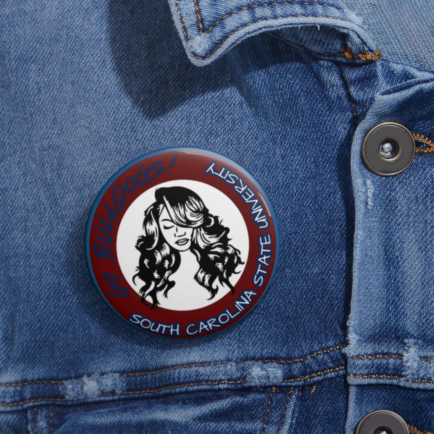 Collegiate Cutie Buttons- Chic Style for Campus or Game Day!πβ¨ - CUTE, AS A BUTTON CUSTOM DESIGNS & MORE
