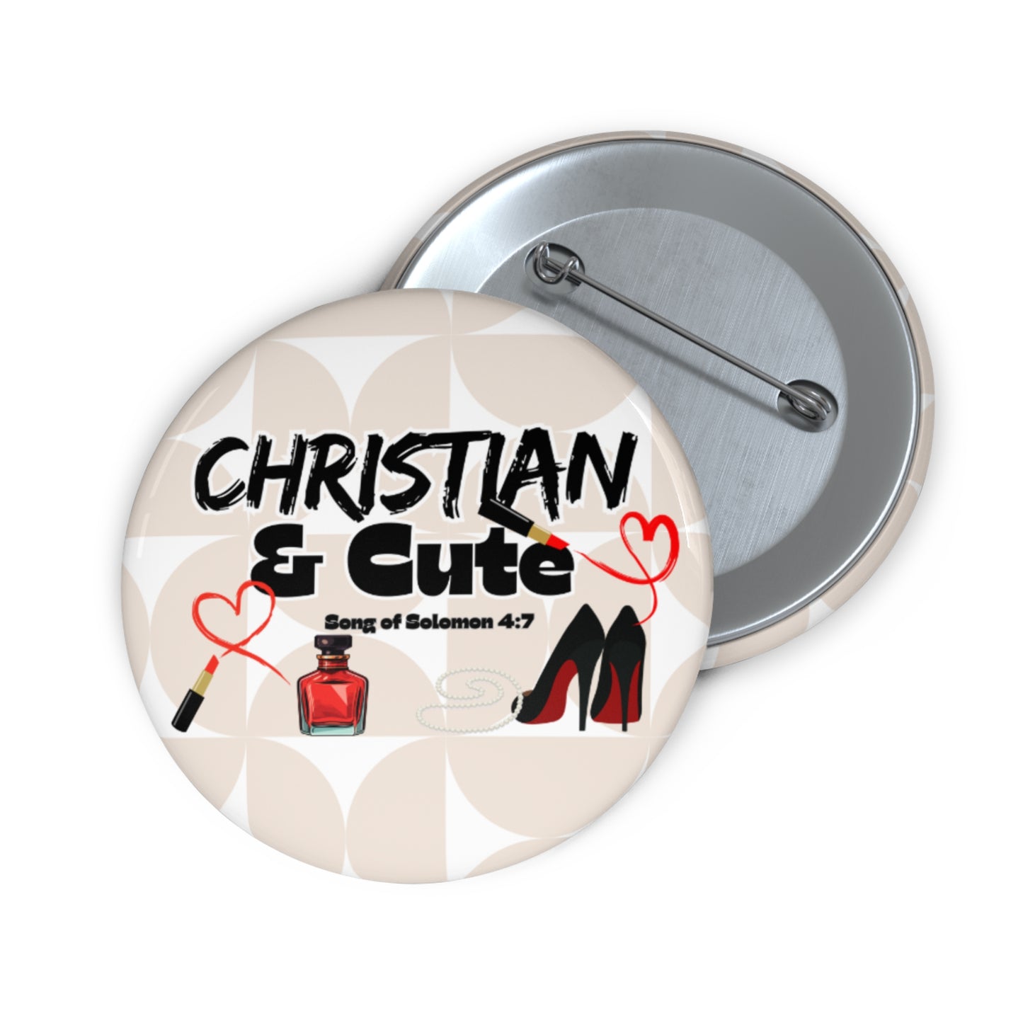'Her Faith' Buttons - Conversation Starter Accessories! πππ½ - CUTE, AS A BUTTON CUSTOM DESIGNS & MORE