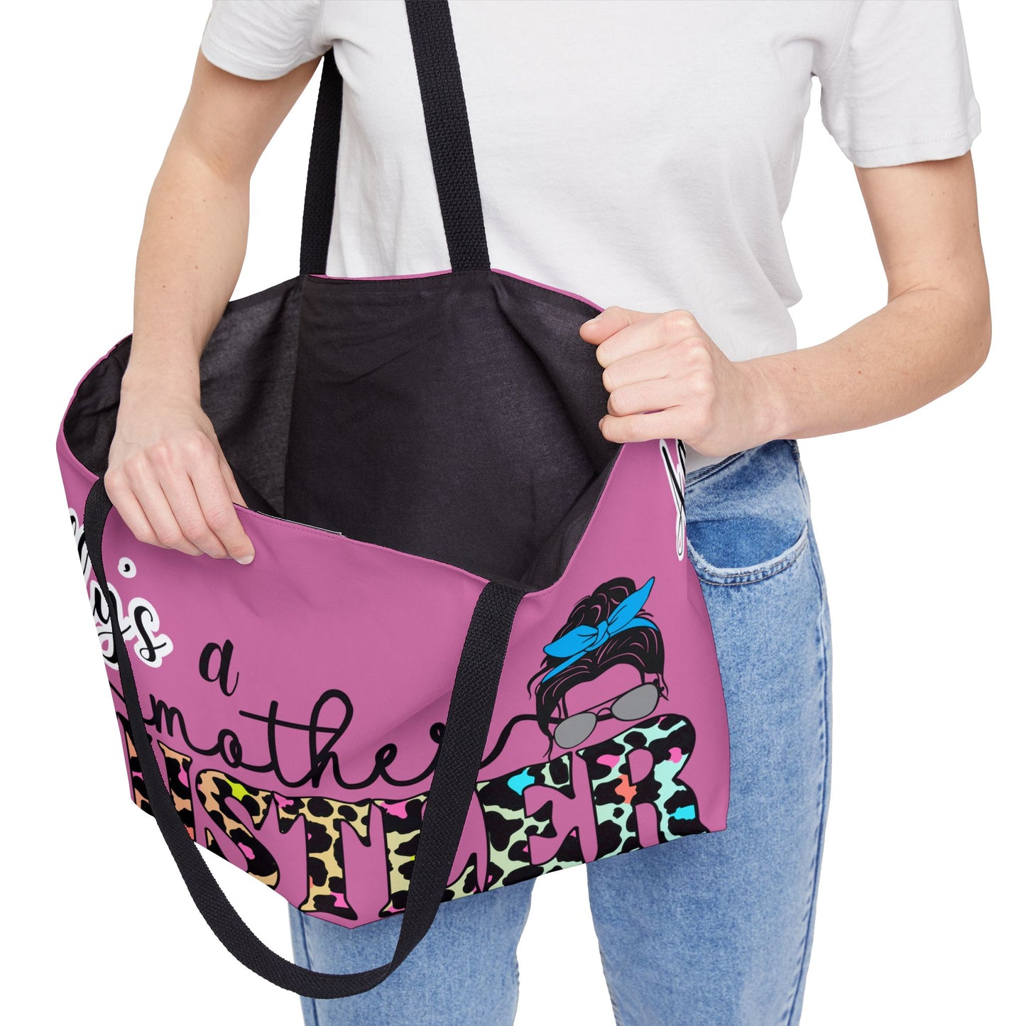 'Mother Hustler' Weekender- Free Personalization & Shipping! 💖💐 - CUTE, AS A BUTTON CUSTOM DESIGNS & MORE