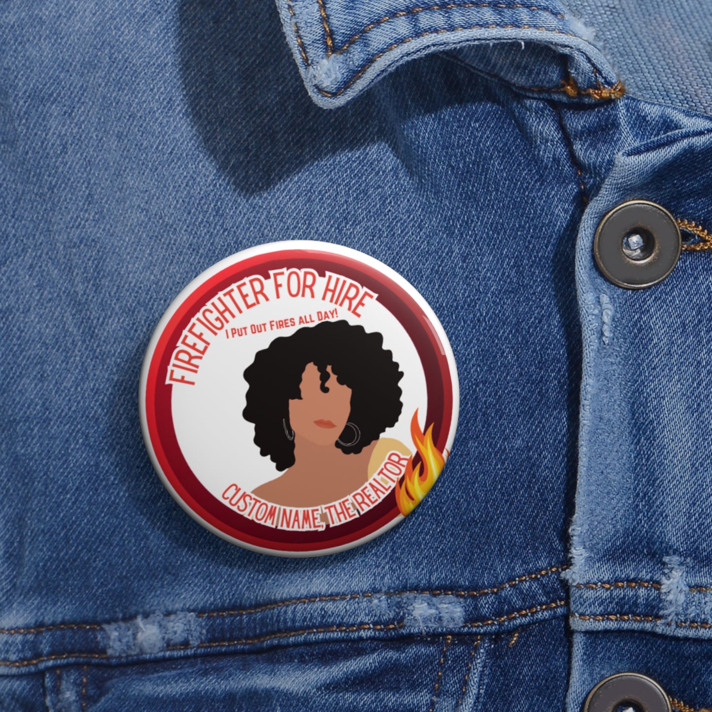 Career Inspired 'Hustle & Success' Button Pins 🔥💕