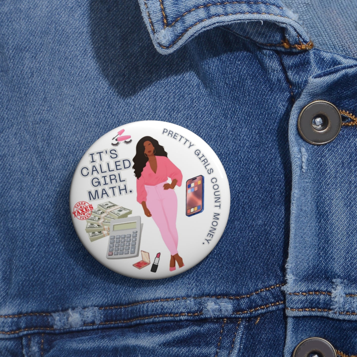 Career Inspired 'Hustle & Success' Button Pins 🔥💕