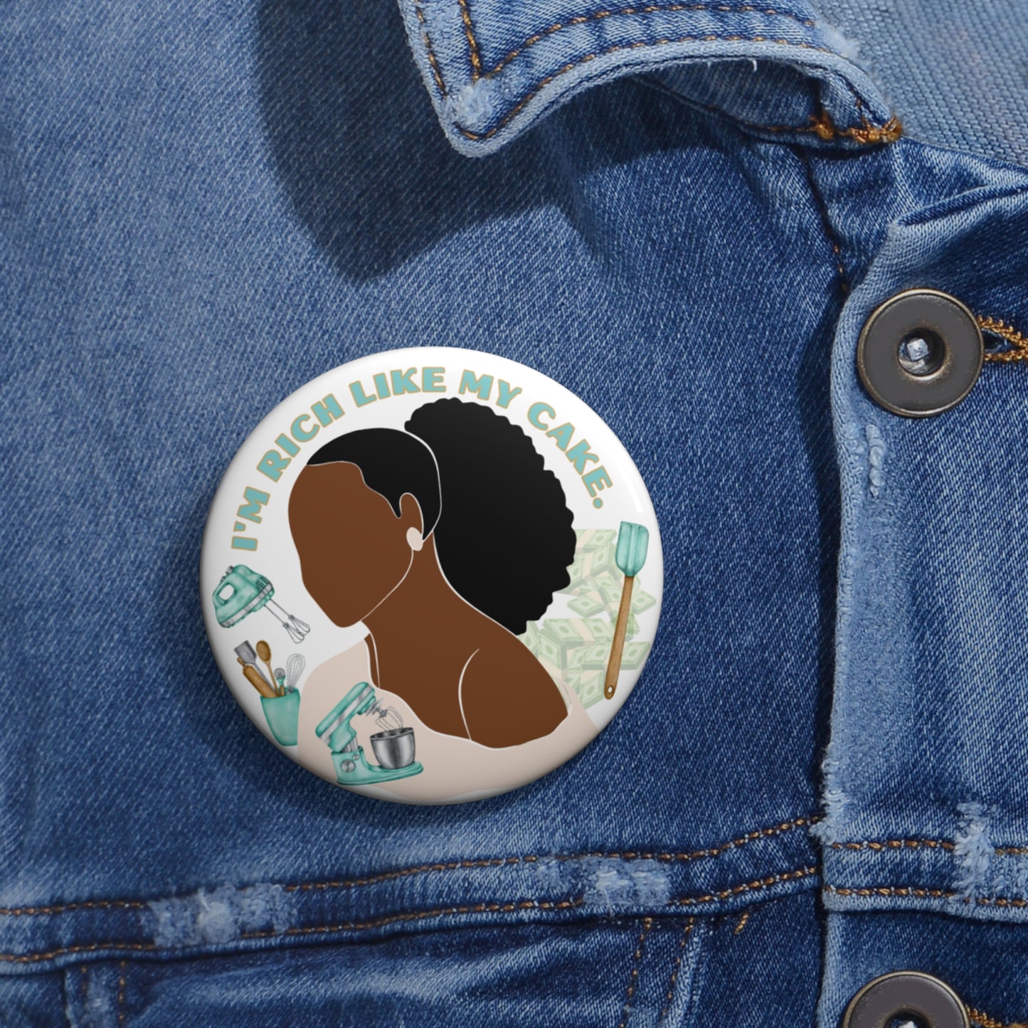 Career Inspired 'Hustle & Success' Button Pins 🔥💕