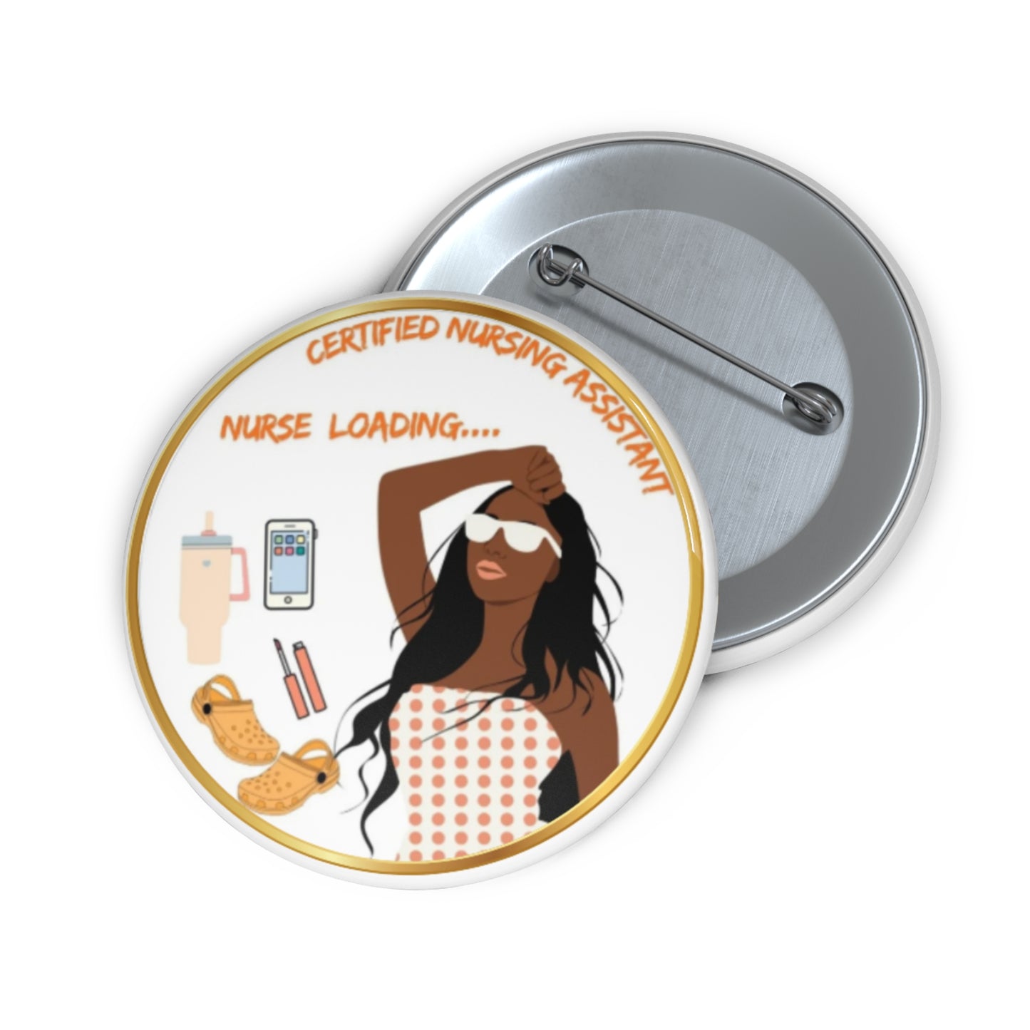 Career Inspired 'Hustle & Success' Button Pins 🔥💕