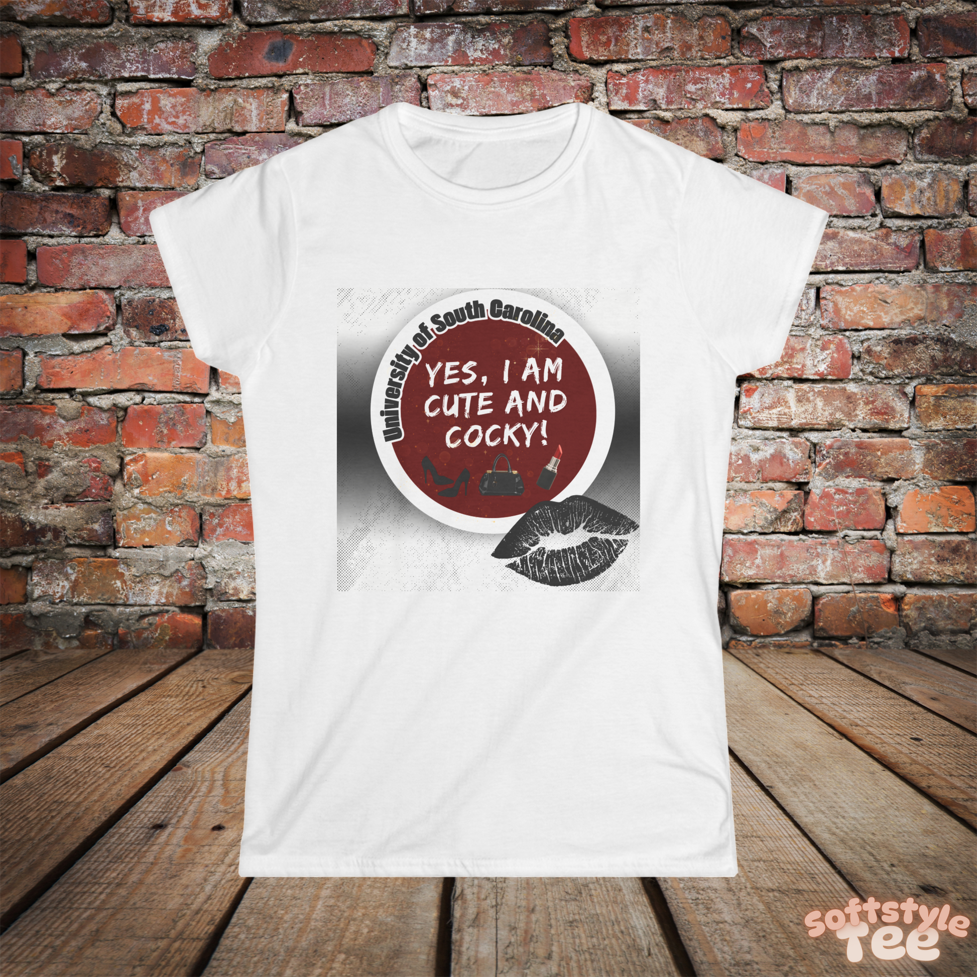 'Collegiate Cutie' Softstyle Tee- Cute and Classic Designs🔥🔥 - CUTE, AS A BUTTON CUSTOM DESIGNS & MORE