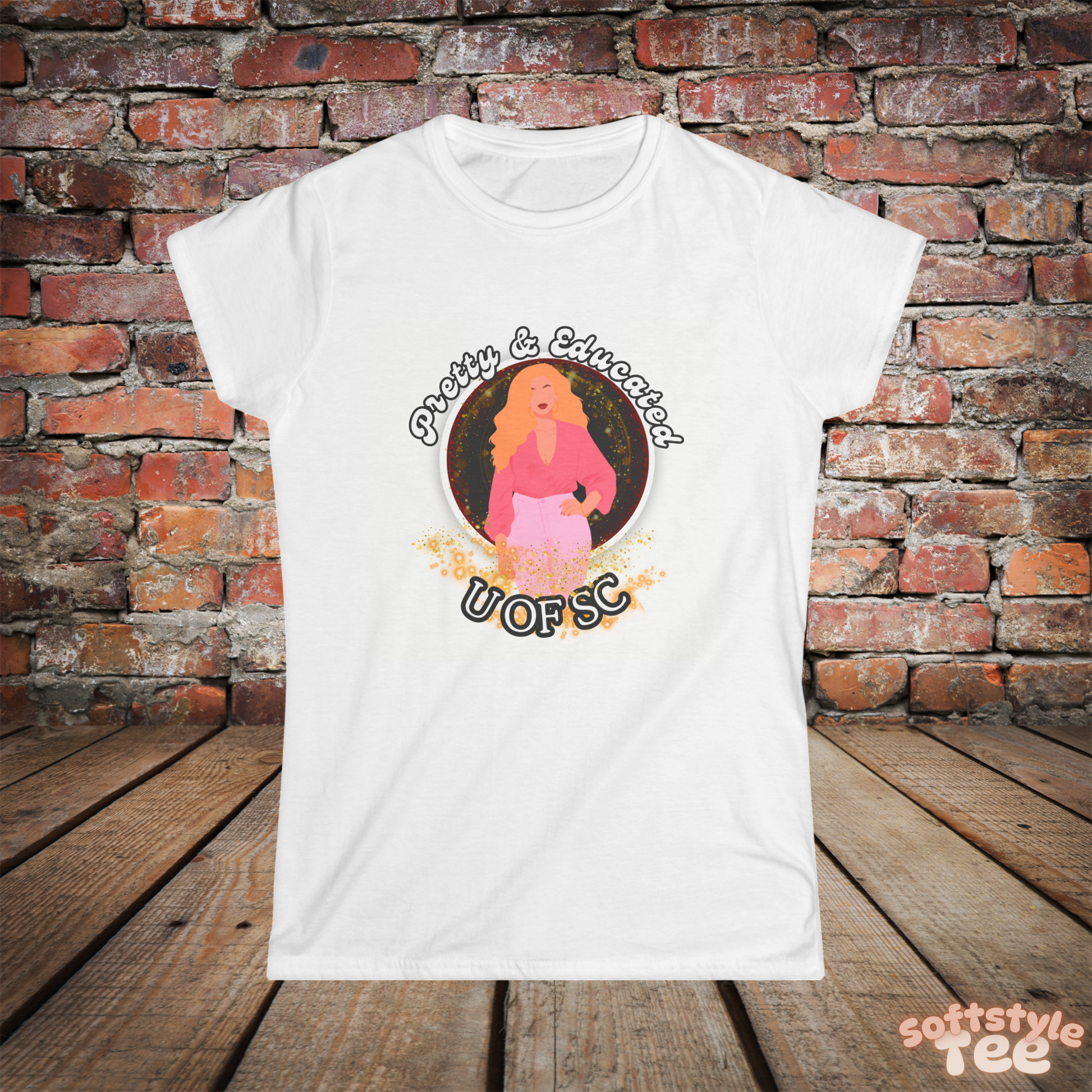 'Collegiate Cutie' Softstyle Tee- Cute and Classic Designs🔥🔥 - CUTE, AS A BUTTON CUSTOM DESIGNS & MORE