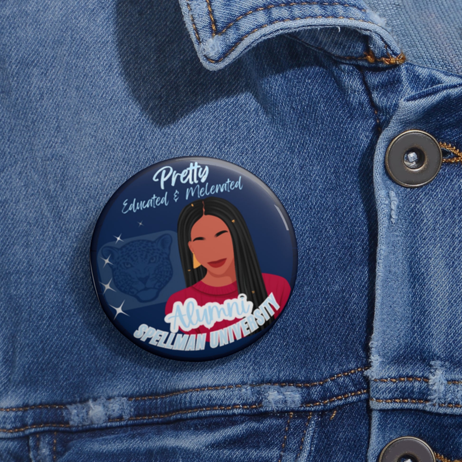 Collegiate Cutie Buttons- Chic Style for Campus or Game Day!🏈✨ - CUTE, AS A BUTTON CUSTOM DESIGNS & MORE