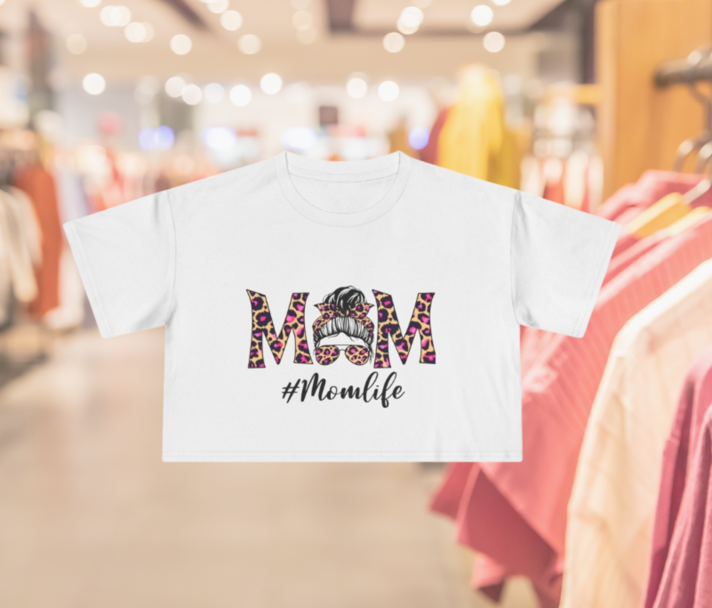 Mom Collection Women's Crop Tee - Shop now & enjoy FREE shipping for a limited time! 💕 - CUTE, AS A BUTTON CUSTOM DESIGNS & MORE